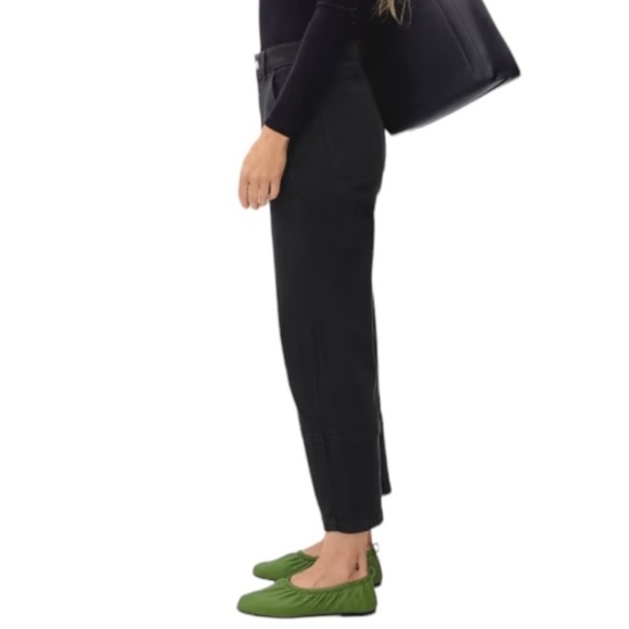 NEW EVERLANE The Utility Barrel Pant High-Rise Crop in Black Size 000T Tall - Picture 3 of 11